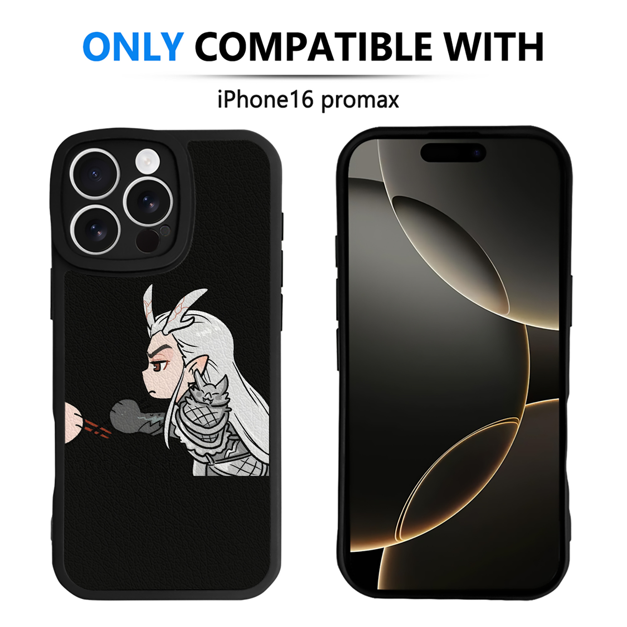（画像用） Ne Zha 2 ナタ 魔童の大暴れ 【iPhone 16シリーズ対応】シリコンスマホケース（レザー調） 材質：シリコン
